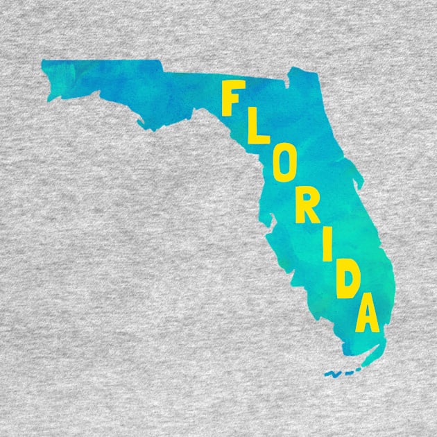 The State of Florida - Watercolor by loudestkitten